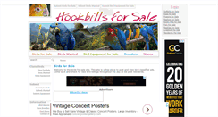 Desktop Screenshot of hookbillsforsale.com
